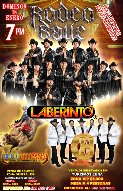 Grán Rodeo Baile con Grupo Laberinto en Villa Hidalgo 2026